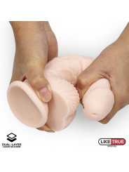 Dildo Realista Silicona Líquida Dual Layer 8.25 Blanco
