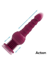 Rocket Vibrador con Thrusting Ultra Jet Thruster con Potente Ventosa