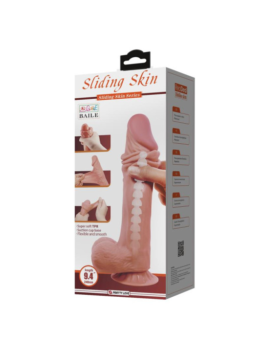 Dildo Realista Piel Deslizante 24 cm