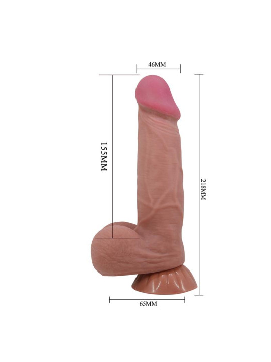 Dildo Realista Piel Deslizante 21.8 cm