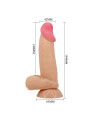 Dildo Realista con Piel Deslizante Retractil 19.4 cm