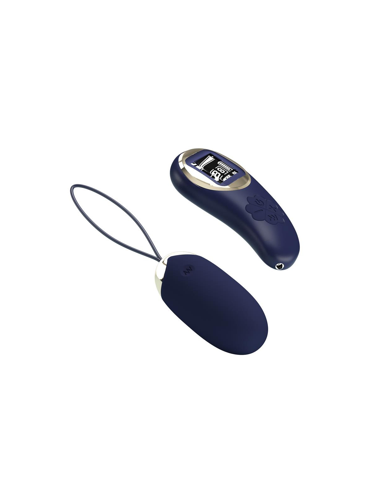 Mina Huevo Vibrador con Control Remoto Pantalla Digital Azul