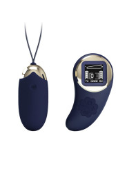 Mina Huevo Vibrador con Control Remoto Pantalla Digital Azul