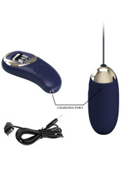 Mina Huevo Vibrador con Control Remoto Pantalla Digital Azul