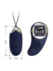 Mina Huevo Vibrador con Control Remoto Pantalla Digital Azul