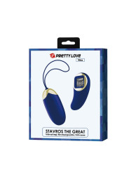 Mina Huevo Vibrador con Control Remoto Pantalla Digital Azul