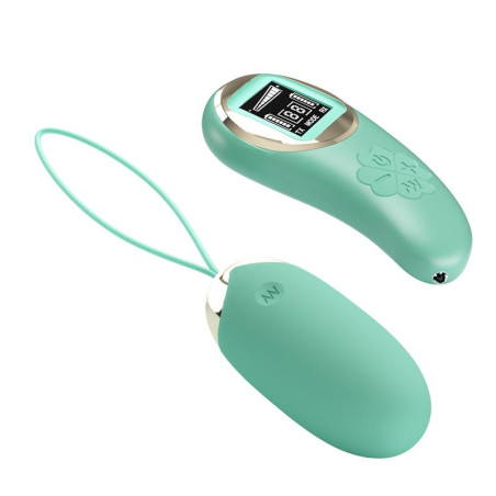 Mina Huevo Vibrador con Control Remoto Pantalla Digital Verde