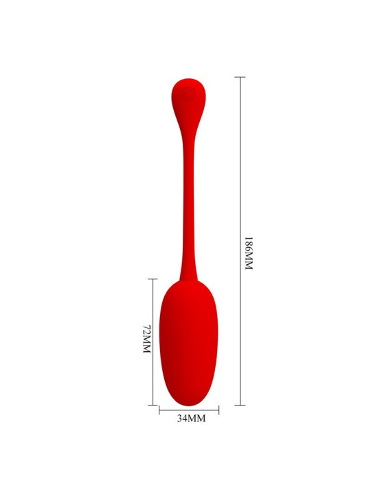 Knucker Huevo Vibrador Rojo