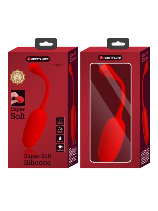 Knucker Huevo Vibrador Rojo