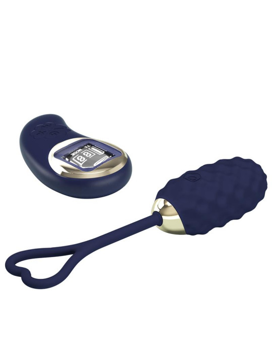 Vivian Huevo Vibrador con Control Remoto con Pantalla Digital Azul
