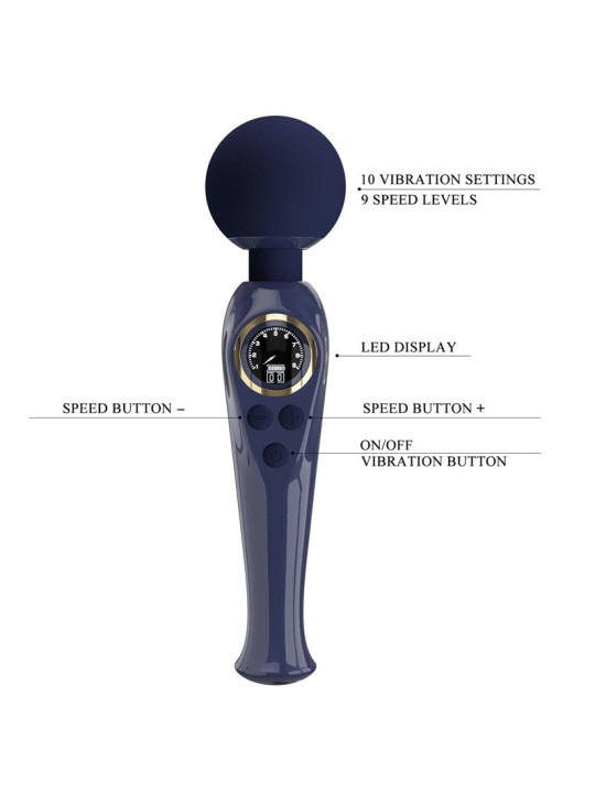 Skyler Masajeador con Pantalla Digital Azul