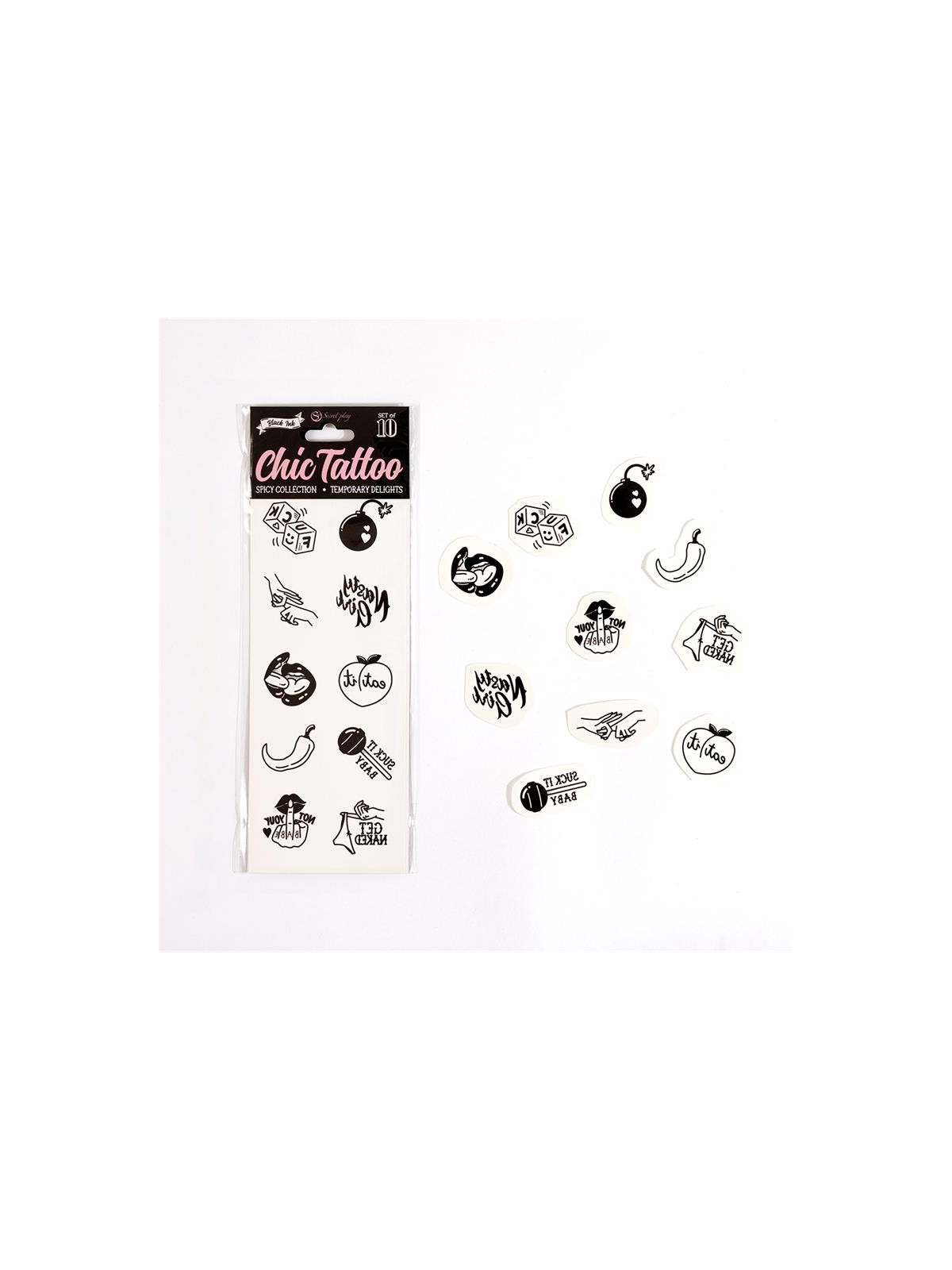 Set de 10 Tattoos Temporales Spicy Collection