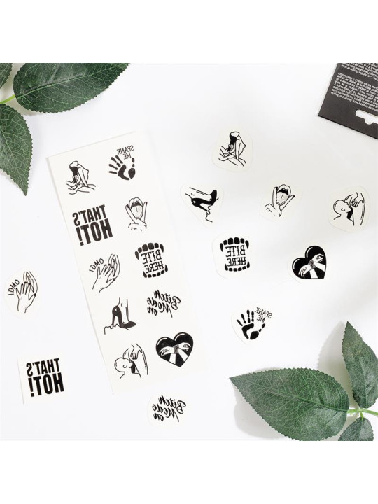 Set de 10 Tattoos Temporales Kinky Collection