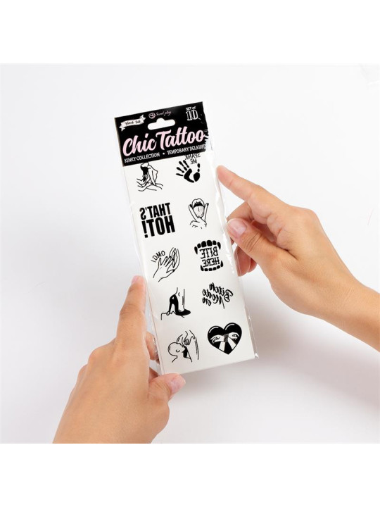 Set de 10 Tattoos Temporales Kinky Collection