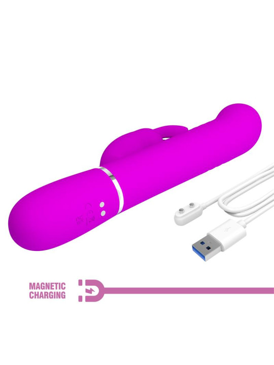 Coale Vibrador con Bolas Rotatorias y Up and Down USB