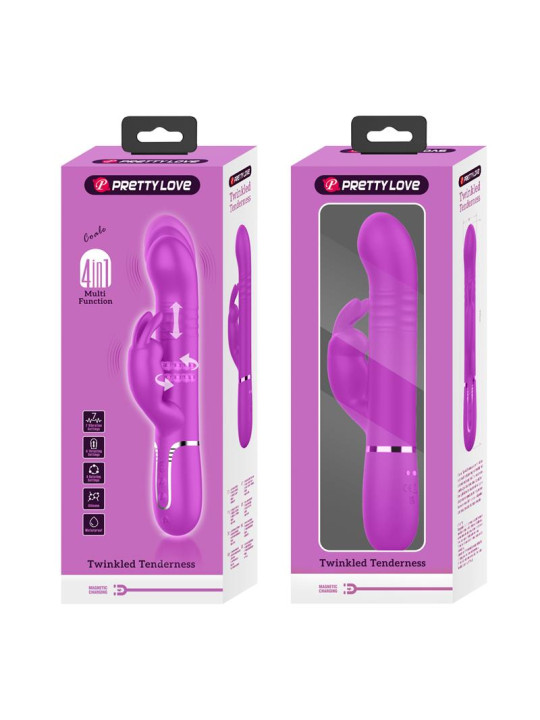 Coale Vibrador con Bolas Rotatorias y Up and Down USB