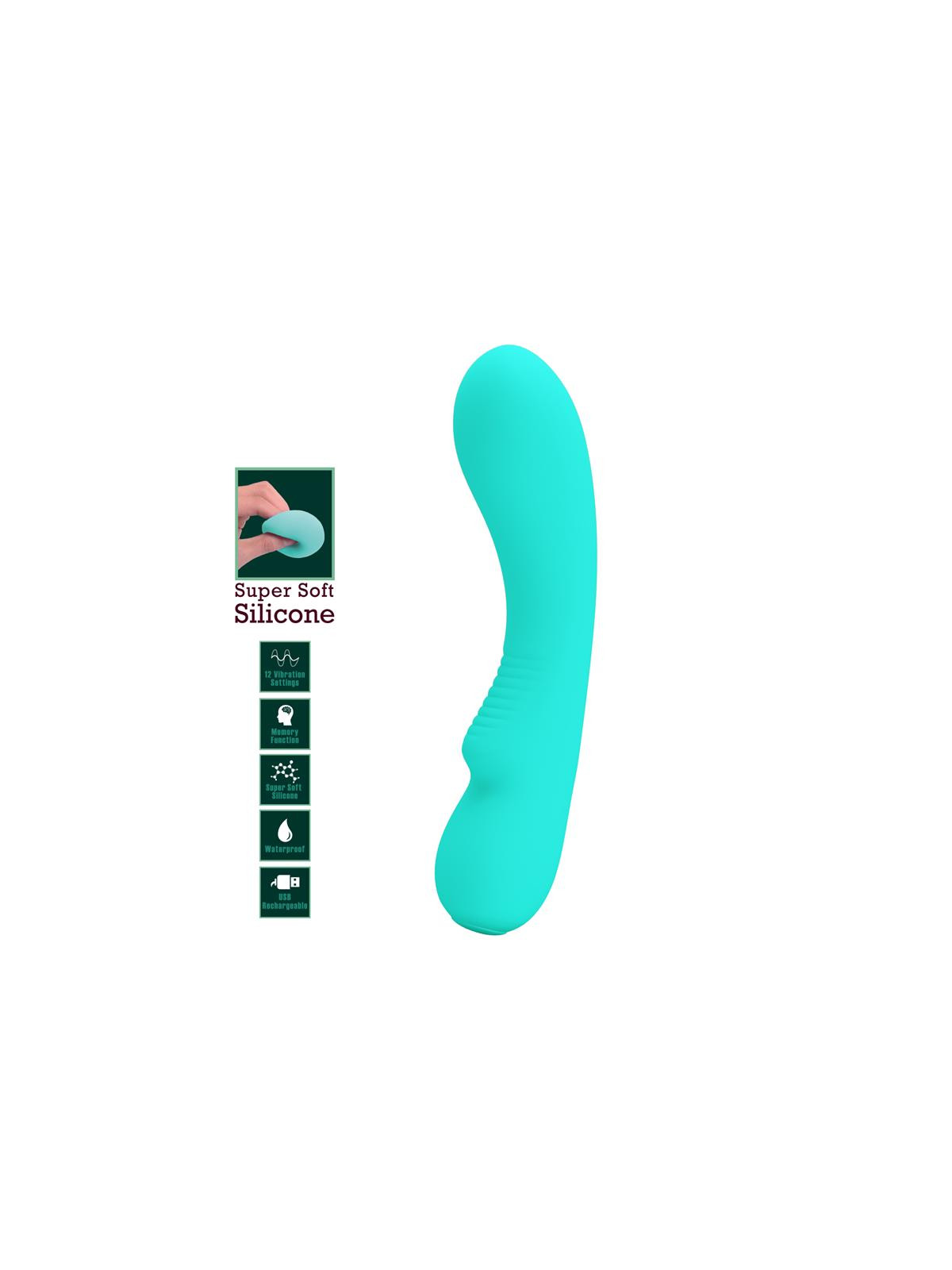 Prescott Vibrador USB Silicone Verde