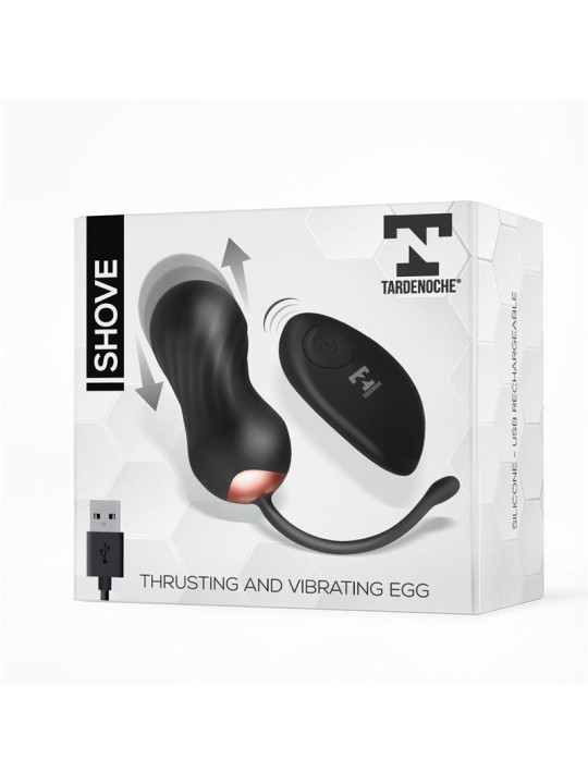 Shove Huevo con Movimiento Thrusting y Vibrador con Control Remoto