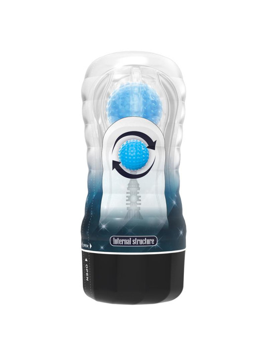 Planet Ball-Rolling Masturbador Azul