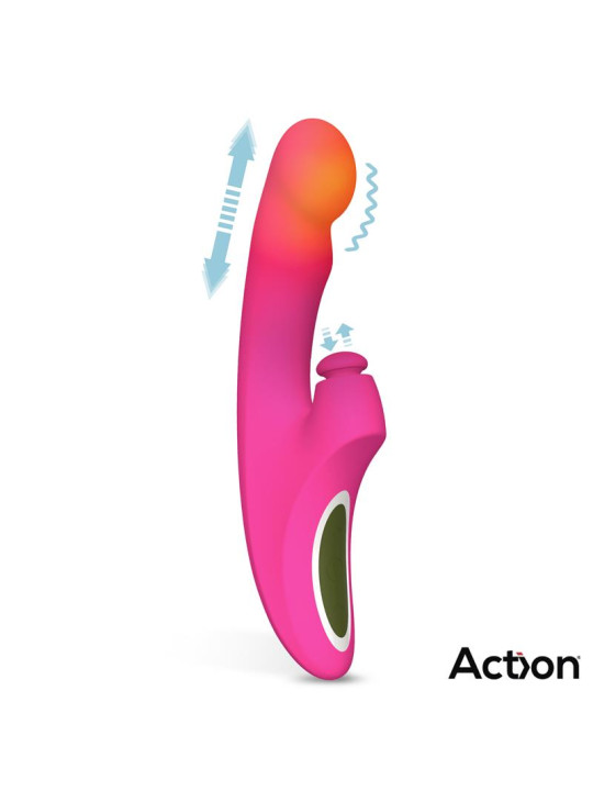 Enles Vibrador con Beating Ball, Thrusting y Función de Calor