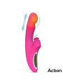Enles Vibrador con Beating Ball, Thrusting y Función de Calor