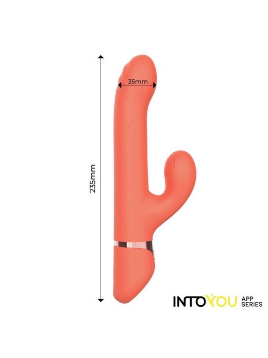 Mindy Vibrador con Anillo de Bolas Up and Down, Finger y Pulsación con APP