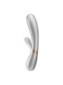 Hot Lover Vibrador Efecto Calor con APP Plata y Champagne