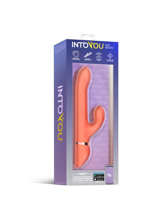 Mindy Vibrador con Anillo de Bolas Up and Down, Finger y Pulsación con APP