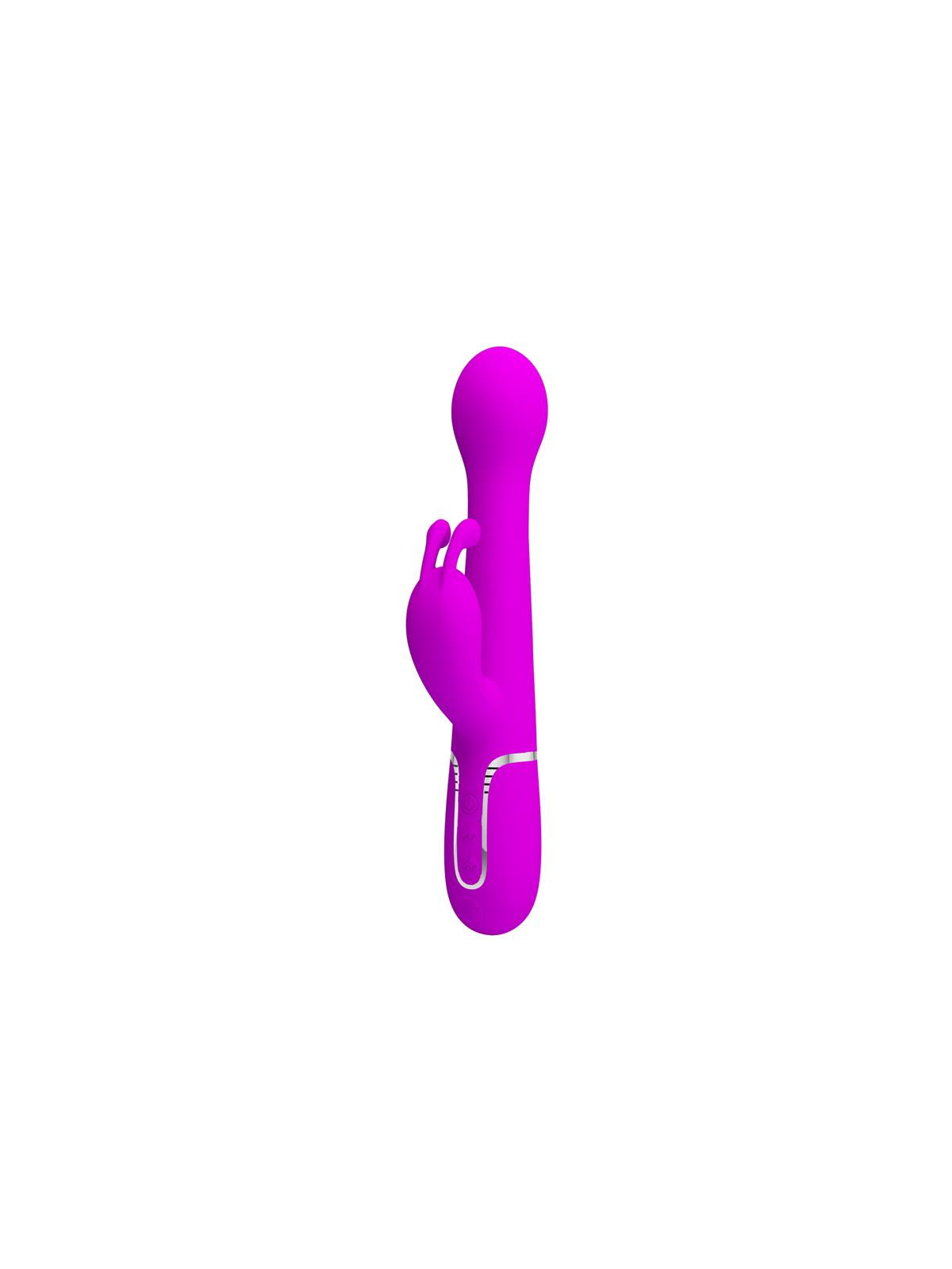 Vibrador con Thrusting y Bolas Rotatorias Dejon Rosa