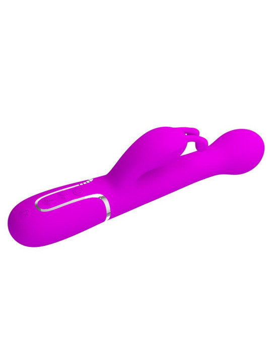 Vibrador con Thrusting y Bolas Rotatorias Dejon Rosa