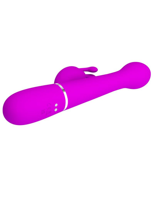 Vibrador con Thrusting y Bolas Rotatorias Dejon Rosa