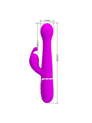 Vibrador con Thrusting y Bolas Rotatorias Dejon Rosa