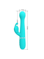 Vibrador con Thrusting y Bolas Rotatorias Dejon Azul