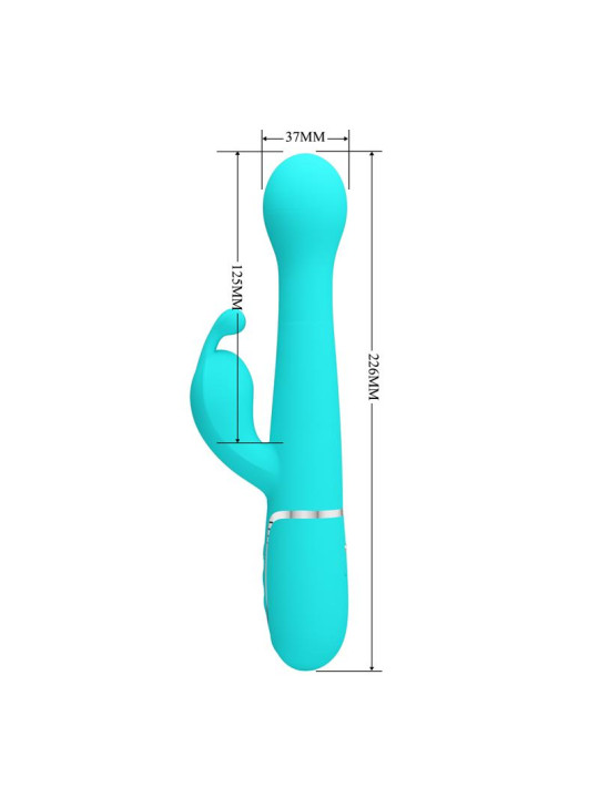 Vibrador con Thrusting y Bolas Rotatorias Dejon Azul