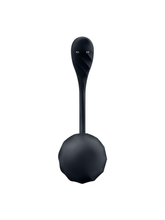 Ribbed Petal con Satisfyer Connect APP Negro