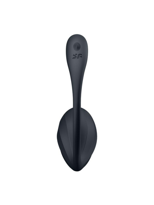 Ribbed Petal con Satisfyer Connect APP Negro