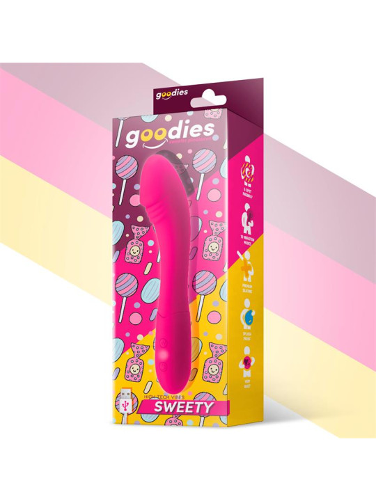 Sweety Vibrador Punto G USB Silicona Fuchsia