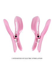 Surprise Box Huevo Vibrador y Pinzas para Pezones con Electro Estimulación Rosa