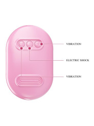 Surprise Box Huevo Vibrador y Pinzas para Pezones con Electro Estimulación Rosa