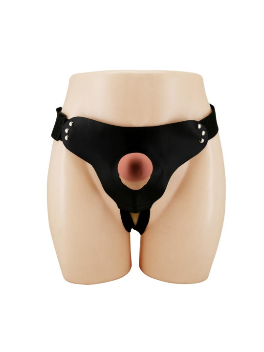 Arnés con Dildo Hueco Stark - ¡Potencia tu placer!