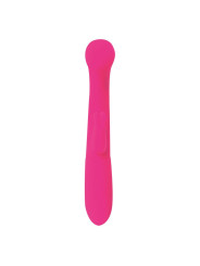 Cotton Vibrador Punto G y Conejito USB Silicona Fuchsia