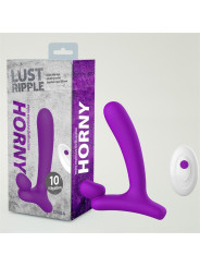 Horny Hunter Plug Anal con Vibración y Control Remoto Silicona Líquida USB