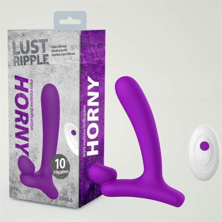 Horny Hunter Plug Anal con Vibración y Control Remoto Silicona Líquida USB