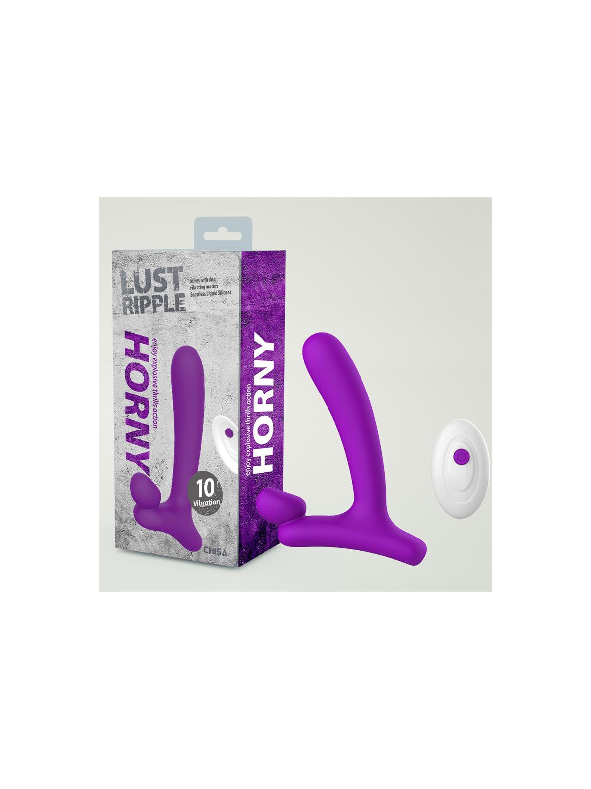 Horny Hunter Plug Anal con Vibración y Control Remoto Silicona Líquida USB