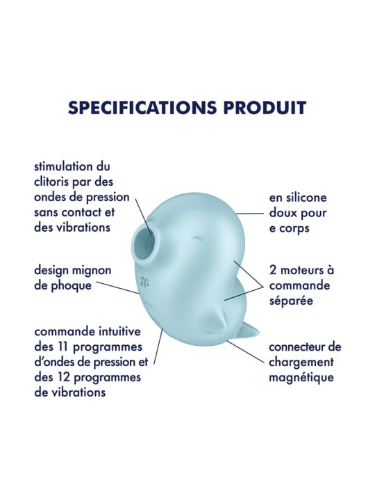 Succionador de Clítoris Sassy Seal con Vibración | Juguetes XXX