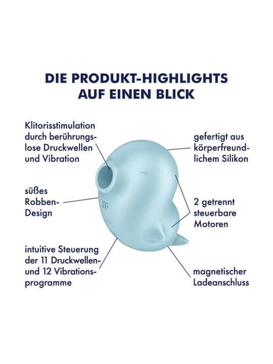 Succionador de Clítoris Sassy Seal con Vibración | Juguetes XXX