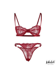 Conjunto de Encaje Burgundy - Lencería Sensual