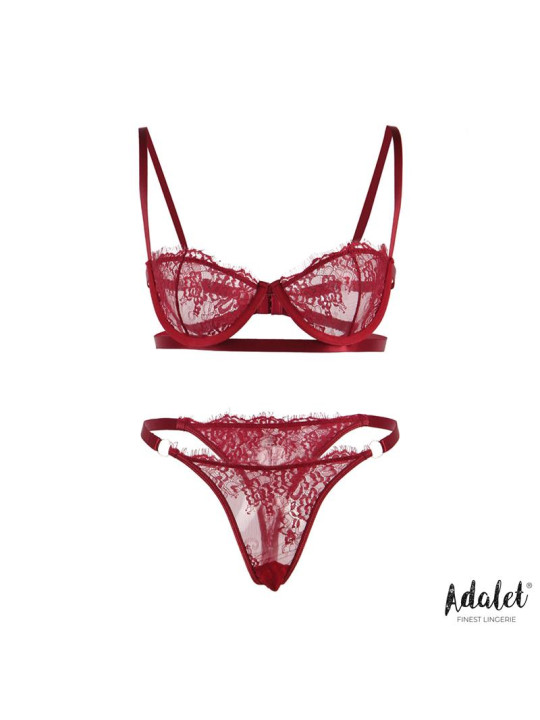 Conjunto de Encaje Burgundy - Lencería Sensual