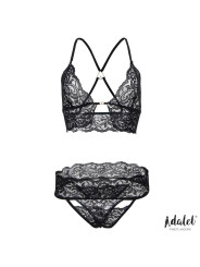 Conjunto Sensual de Encaje: Sujetador, Tanga y Accesorios