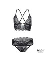 Conjunto Sensual de Encaje: Sujetador, Tanga y Accesorios